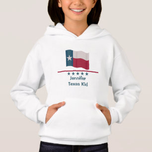 Texas Kid Word Wing Lone Star Drapeau