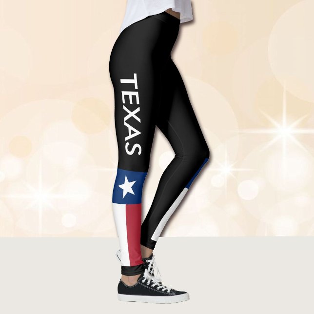 TEXAS L'Étoile Lone Leggings État Rouge Blanc Bleu (Créateur téléchargé)