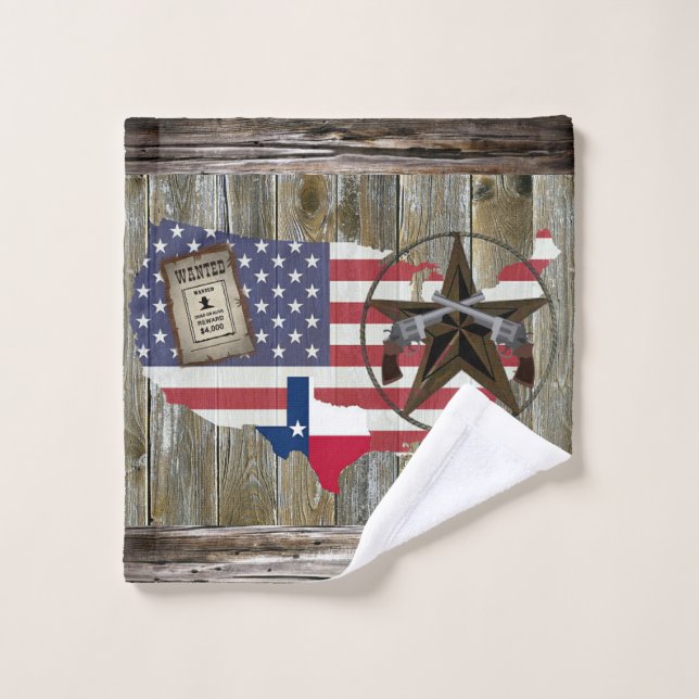 Texas Lone Star Dueling Pistolets plus Recherché S (Gant de toilette)