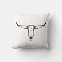 Texas Longhorn Coussin crâne