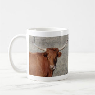 Texas Longhorn Cow Lick Son Nez Coffee Mug