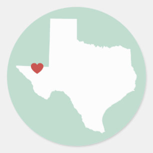 Texas Love - Autocollant personnalisable