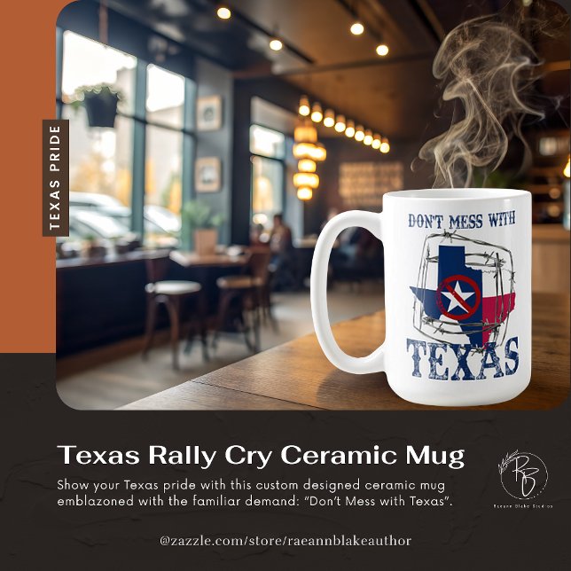 Texas Rally Cry Ceramic Mug (Créateur téléchargé)