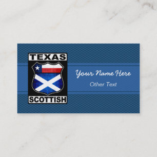 Texas Scottish American Custom Carte de visite