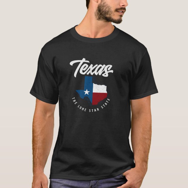 Texas The Lone Star State Texas Carte Pullover (Devant)