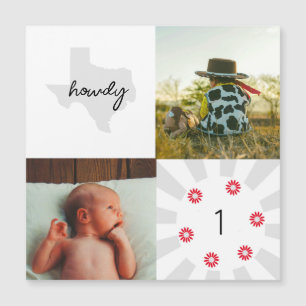 Texas Toddler Howdy Photo Albulm Carte Plat