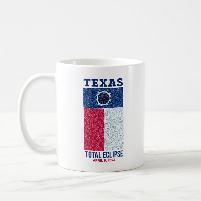 Texas Total Eclipse Café Mug (Gauche)