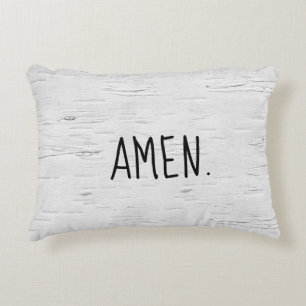 Texte AMEN Sur Le Coussin Accent De L'Arbre À Bou