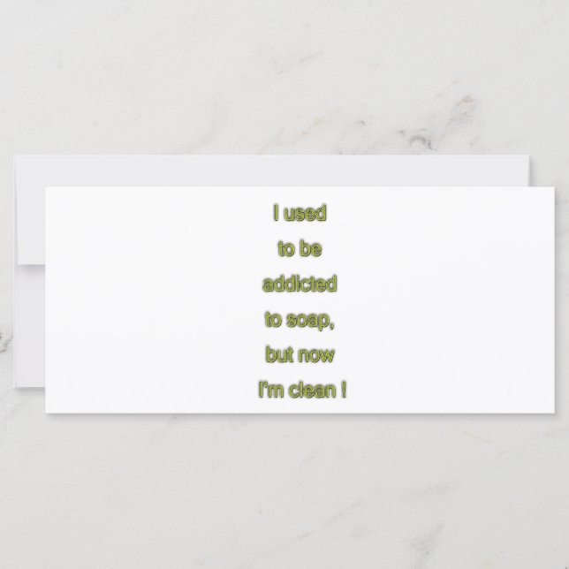 Texte amusant savon (Devant)