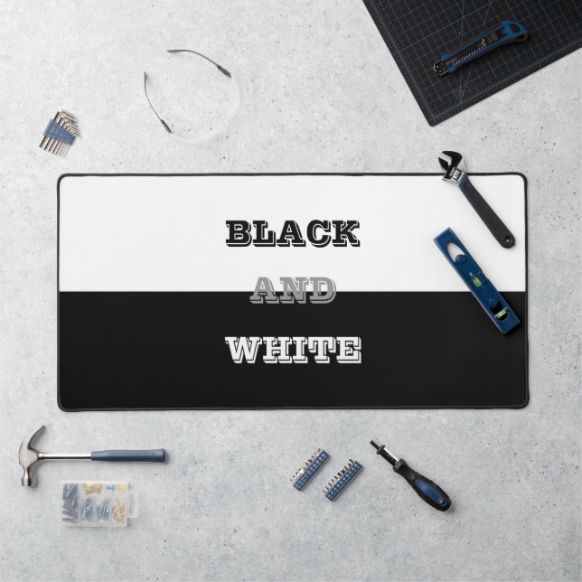 Texte Blanc Gris Noir Et Couleurs Solides (Poste de travail)