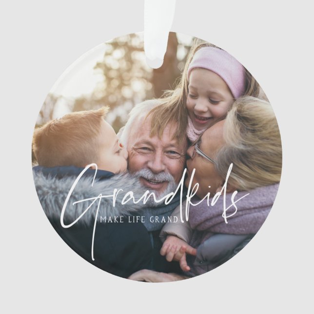 Texte Blanc | Les petits-enfants rendent la vie gr (devant)