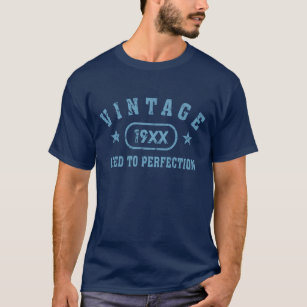 Texte bleu Vintage au T-shirt de perfection