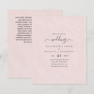TEXTE Classique SEULEMENT MARIAGE BUDGET Minimalis