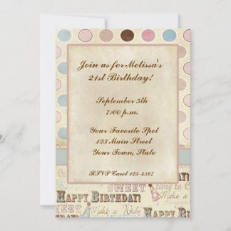 Texte d'anniversaire, Invitation de cercles