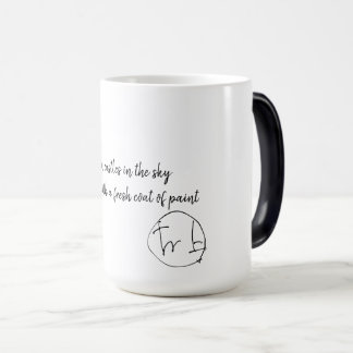 texte d'art sur tasse à café