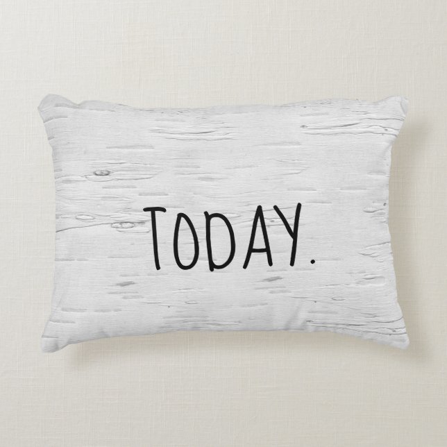 Texte D'AUJOURD'HUI Sur Le Coussin D'Accentuation  (Devant)