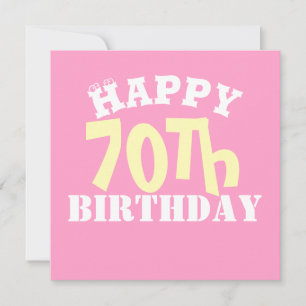 Texte de 70e anniversaire personnalisable