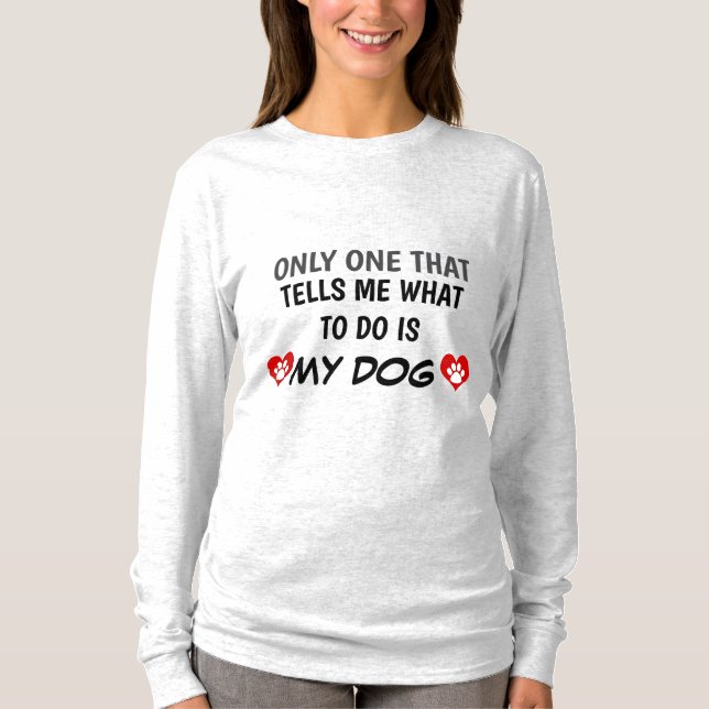 Texte de chien mignon disant T-shirt (Devant)
