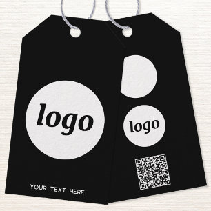 Texte de code QR Logo Entreprise Produit Étiquette