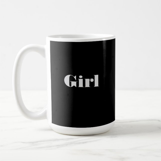 Texte de fille normande avec des tasses classiques (Gauche)