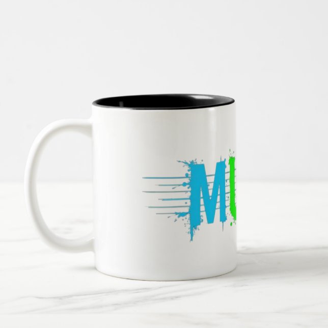 Texte de musique disaçant Mug coloré (Gauche)