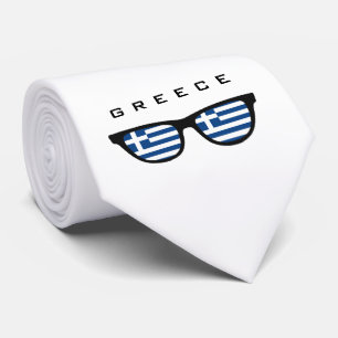 Texte de nuances de la Grèce et cravate faits sur