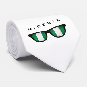 Texte de nuances du Nigéria et cravate faits sur