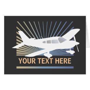 Texte de personnaliser - avion à voilure basse