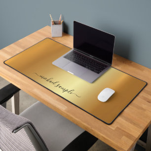 Texte de script ou nom Élégant Or Moderne Minimali