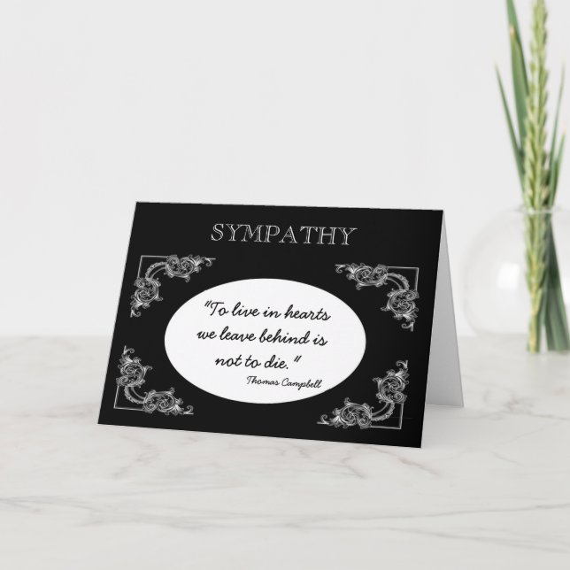 Texte des cartes de sympathie à customiser (Devant)