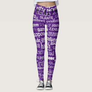 Texte d'intégrité Leggings multilingues Vos couleu