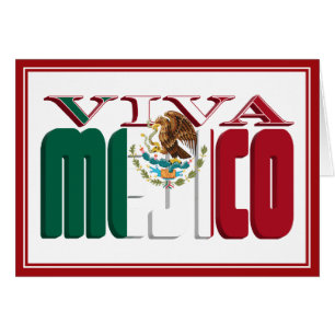 Texte du drapeau mexicain VIVA MEJICO