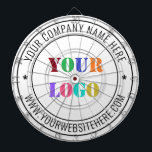 Texte du logo de l'entreprise personnalisé Cible d<br><div class="desc">Couleurs et polices personnalisées - Concevez votre propre Cible de flechettes personnalisée avec votre entreprise Nom du logo Site Web ou Texte personnalisé Promotionnel Tableau de bord d'entreprise Cadeau - Ajouter votre logo - Image ou QR Code - Photo / Nom - Entreprise / Site - Informations / Plus -...</div>