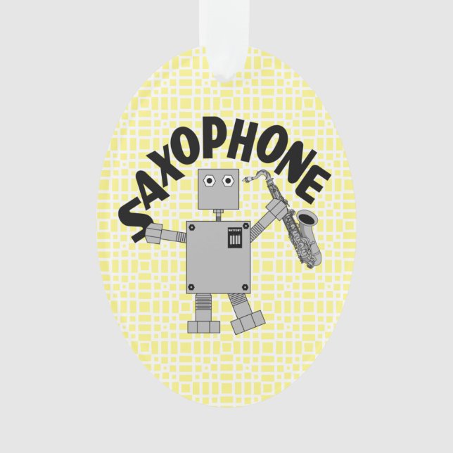 Texte du robot saxophone (devant)