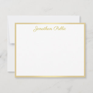 Texte manuscrit Gold Script Modèle personnalisé