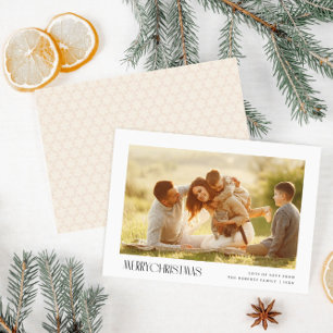 texte minimal joyeux Noël photo carte de voeux