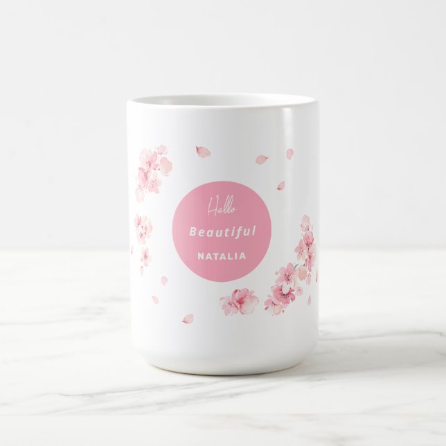 Texte modifiable Chirurgie Fleur Mug pour cadeau (Centre)