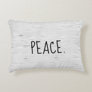 Texte PEACE sur le Coussin d'accentuation de l'arb