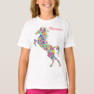 Texte personnalisable de T-shirt abstrait de