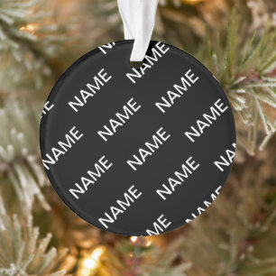 Texte personnalisable Moderne gras Noir & Blanc