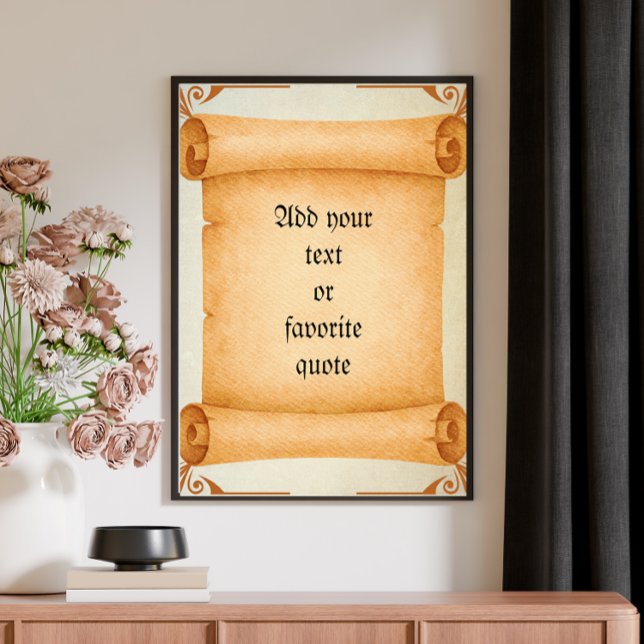 Texte personnalisable Poster de défilement Vintage (Créateur téléchargé)