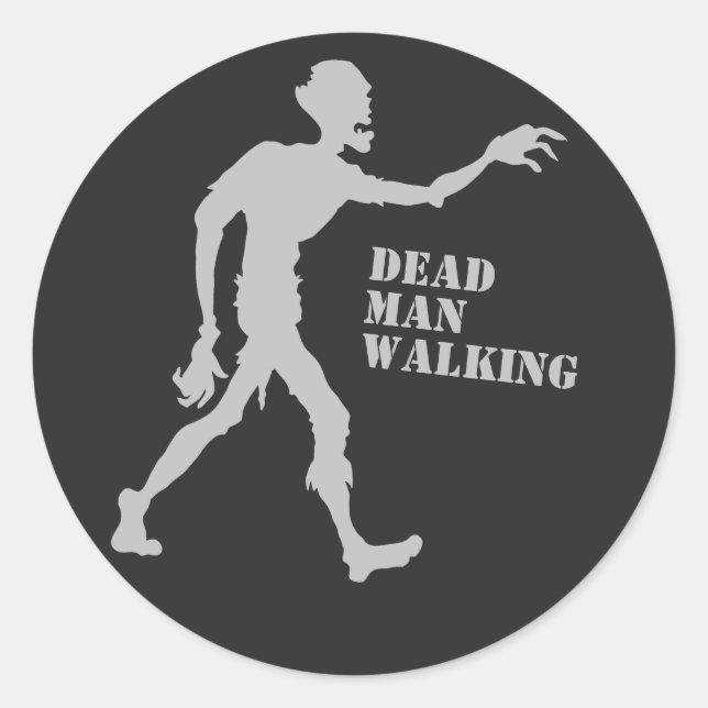 Texte personnalisé Autocollants Zombie (Devant)