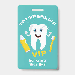 Texte personnalisé Badge de clinique dentaire