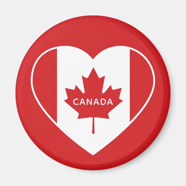 Texte personnalisé CANADA Aimer aimant (Devant)
