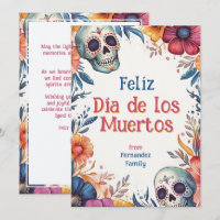 💀 texte personnalisé Carte de voeux de célébratio