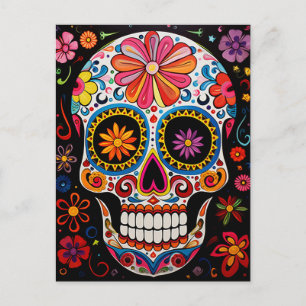 Texte personnalisé 💀 Carte postale Día de Muertos