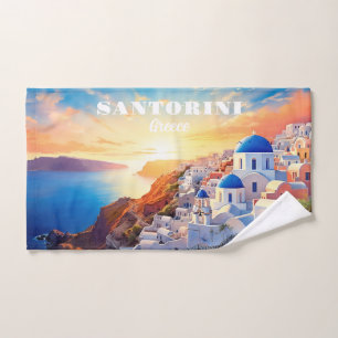 Texte personnalisé Coucher de soleil Santorin Grèc