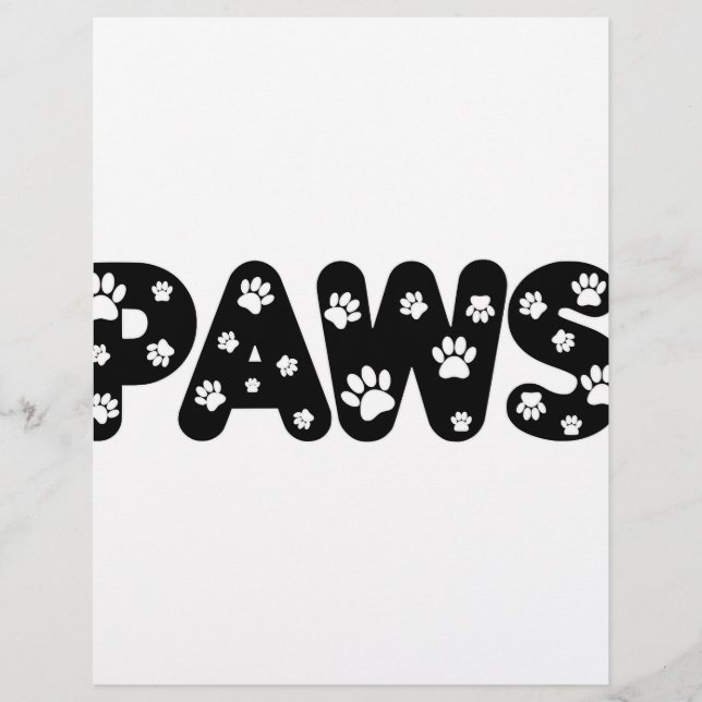 Texte personnalisé des pattes de chien (Devant)