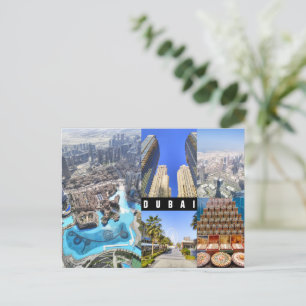 Texte personnalisé, Dubaï, Carte postale Émirats a