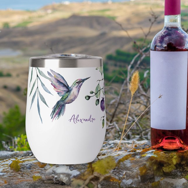 Texte personnalisé Floral Colibri (Créateur téléchargé)